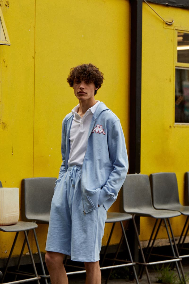 Kappa primavera 2019 homens mulheres usam coleção faixa terno 70s omni logo juventus lookbook coleção lançamento data info fevereiro 2019