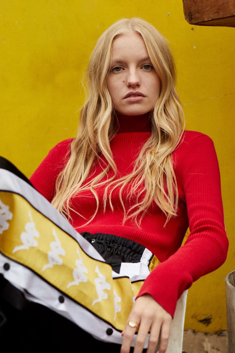 Kappa primavera 2019 homens mulheres usam coleção faixa terno 70s omni logo juventus lookbook coleção lançamento data info fevereiro 2019