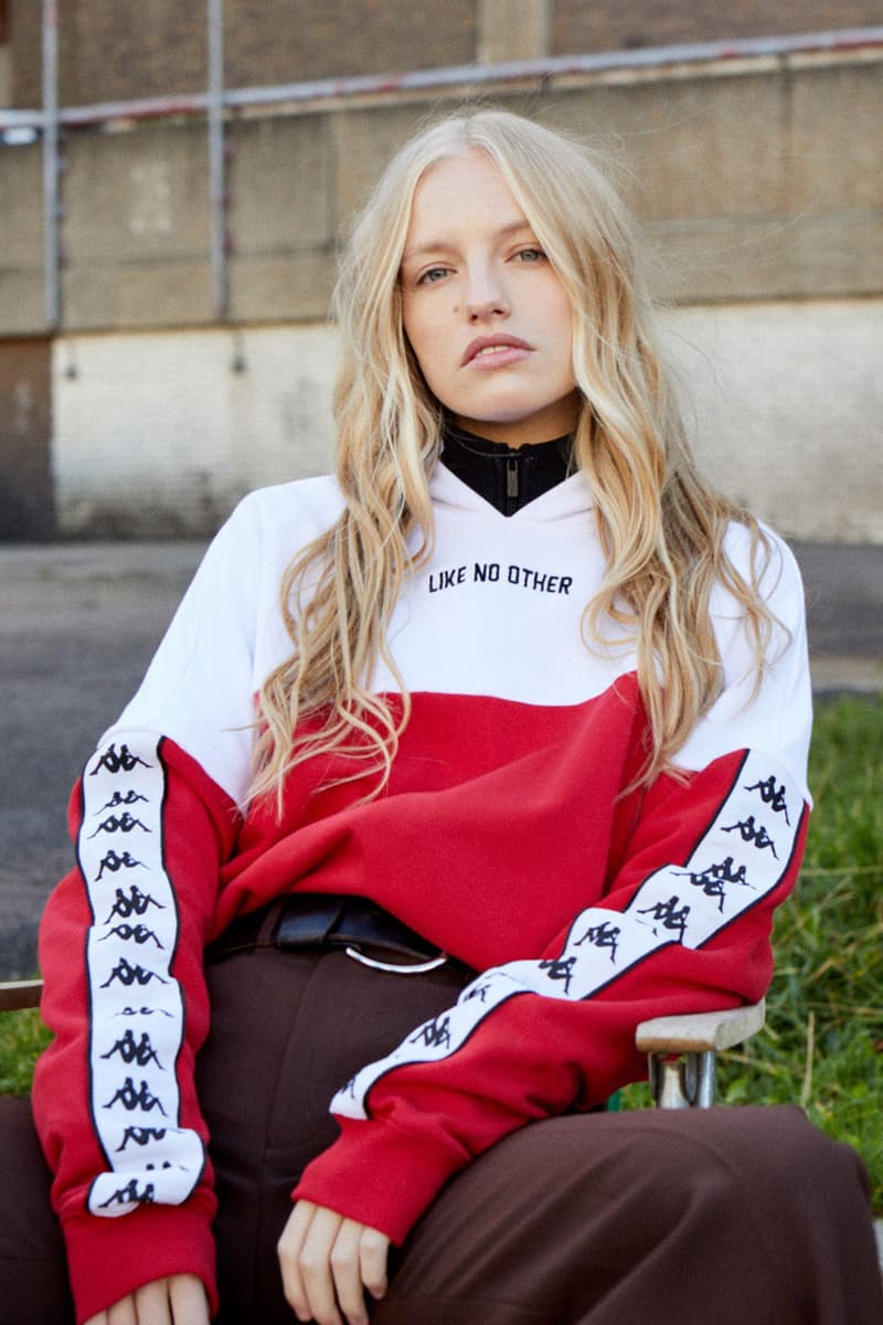 Kappa primavera 2019 homens mulheres usam coleção faixa terno 70s omni logo juventus lookbook coleção lançamento data info fevereiro 2019