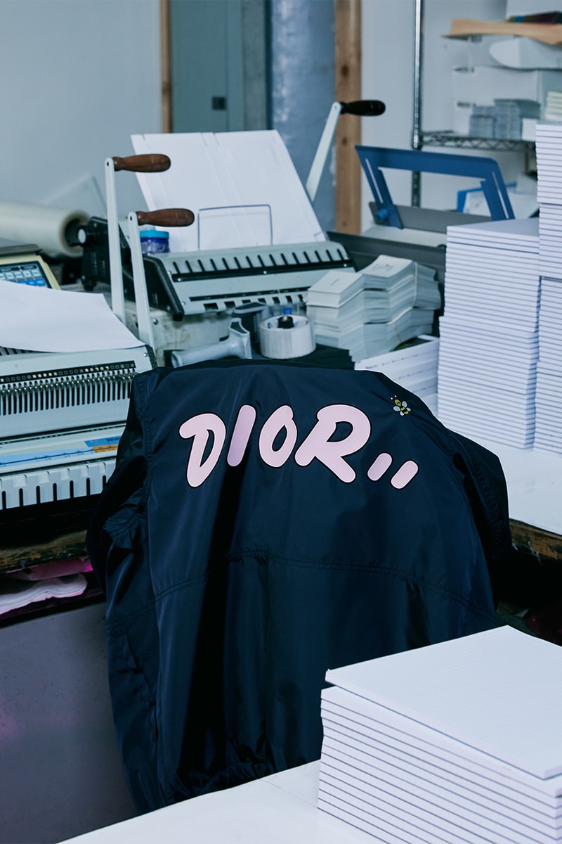 Kim Jones Dior Summer 2019 Mens Capsule Collection christian kaws saddle bag lookbook model sneakers hooded bomber jackets T-Shirts crewnecks trousers saddle bags waist bags signature bee 