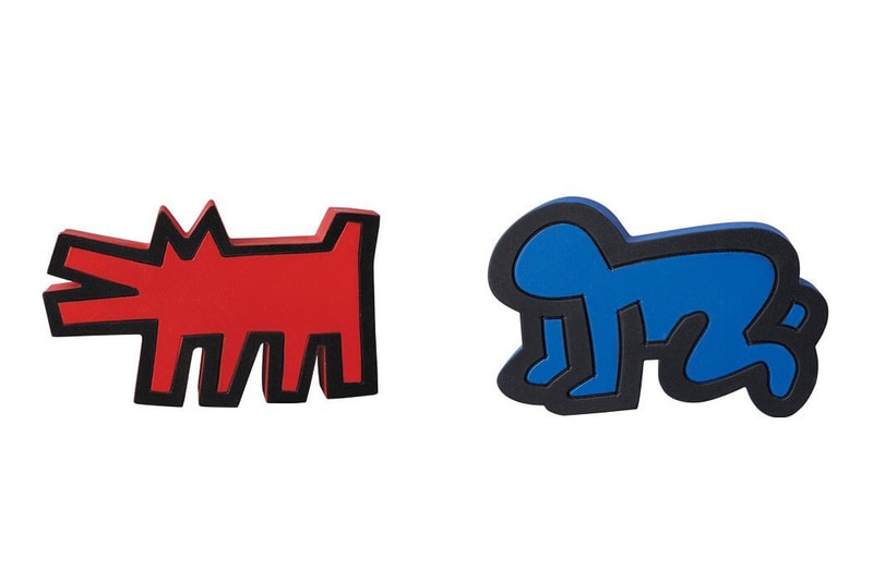 keith haring medicom toy figure collectible barking dog three eyed face radiant baby andy mouse flying devil release date buy