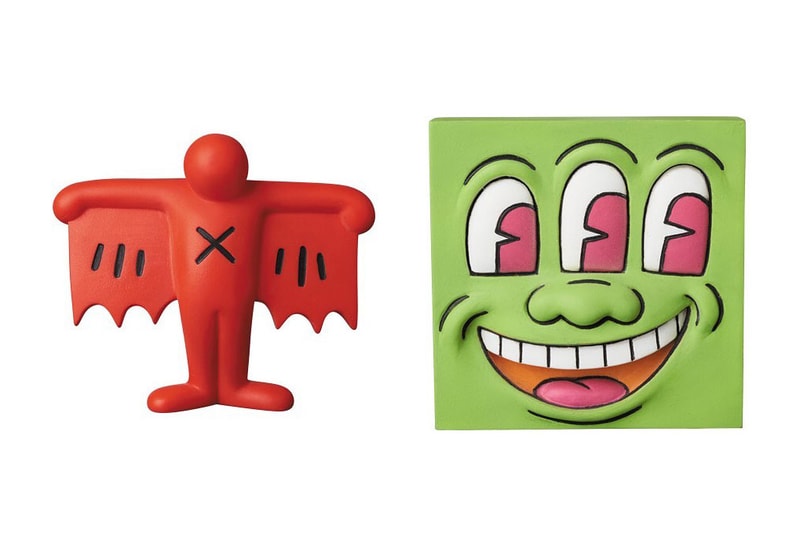 keith haring medicom toy figure collectible barking dog three eyed face radiant baby andy mouse flying devil release date buy