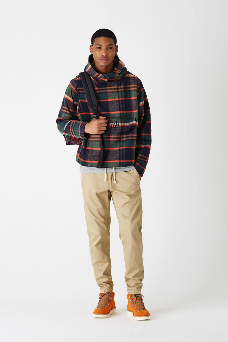 kith harrison plaid flannel hoodie