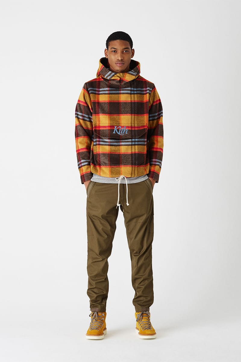 kith plaid hoodie