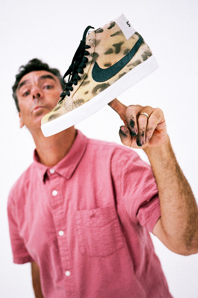 stussy nike sb blazer collaboration lance mountain footwear nike sb midwest gold black