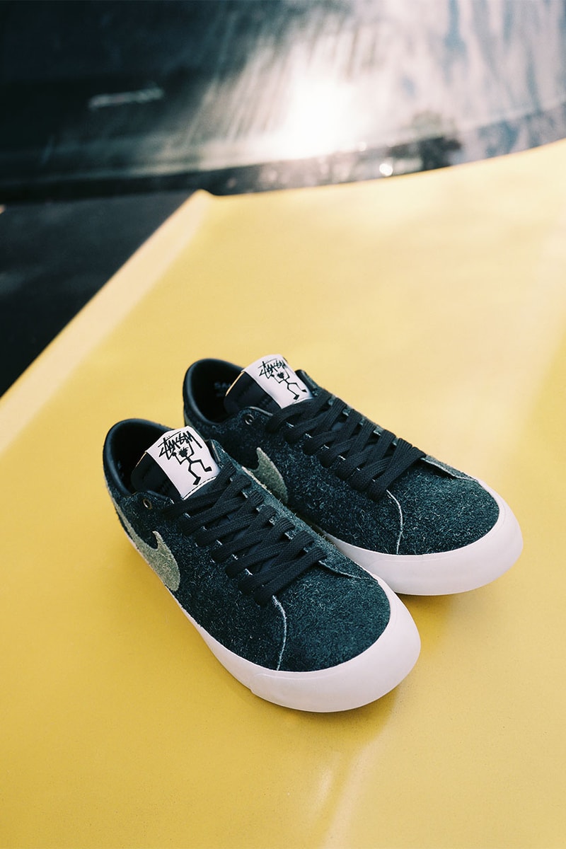 stussy nike sb blazer collaboration lance mountain footwear nike sb midwest gold black