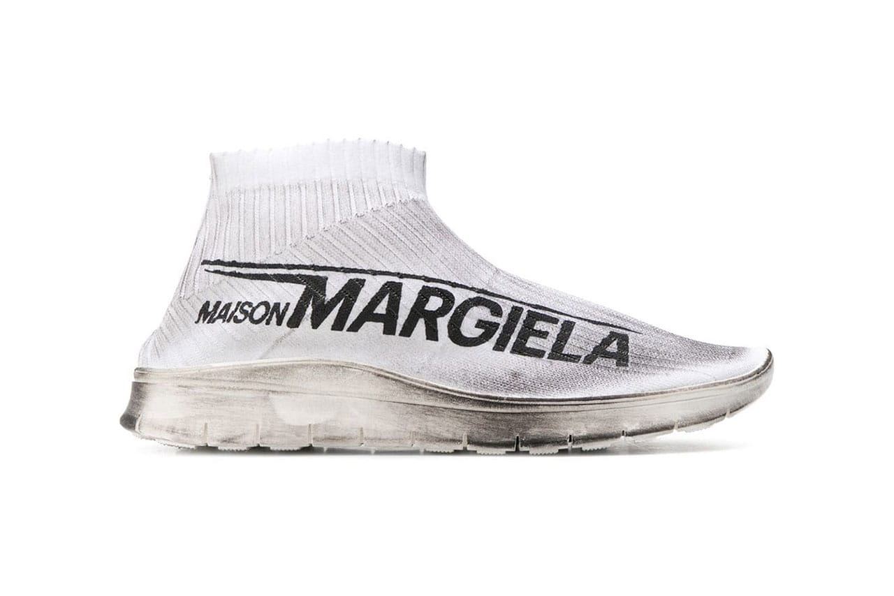 Maison Margiela Dirty Logo Sock Sneaker 