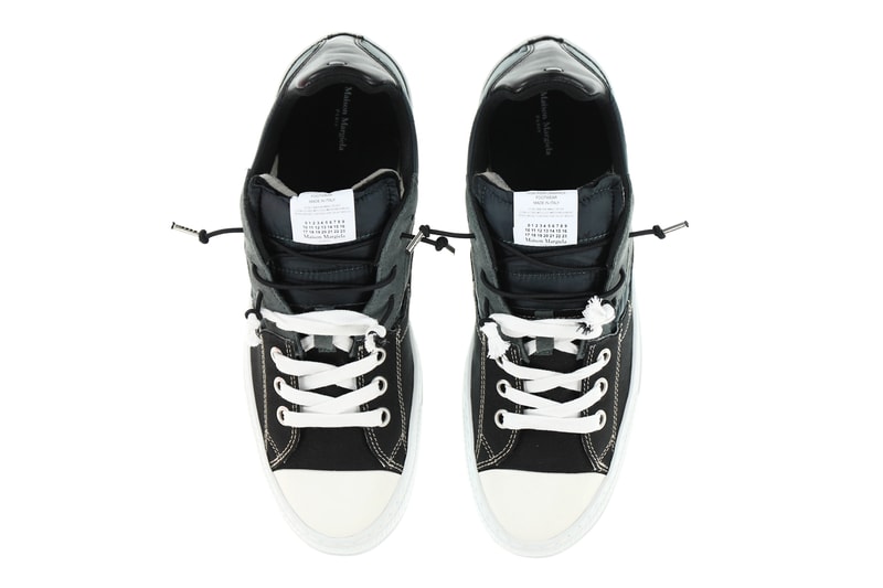 Maison Margiela Repaired New Sneaker Info MMM Antwerp design deconstructed sneakers trainers kicks converse nylon 