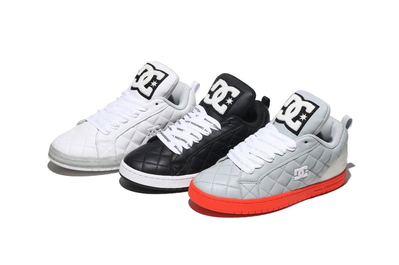 Maison Mihara Yasuhiro DC Shoes Court Graffik sneaker shoe collaboration japan quilted december 2018