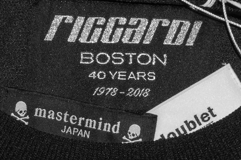 mastermind JAPAN Doublet Riccardi 40th Anniversary Collab Black Chaos Embroidery Track Jacket Pants Sweater