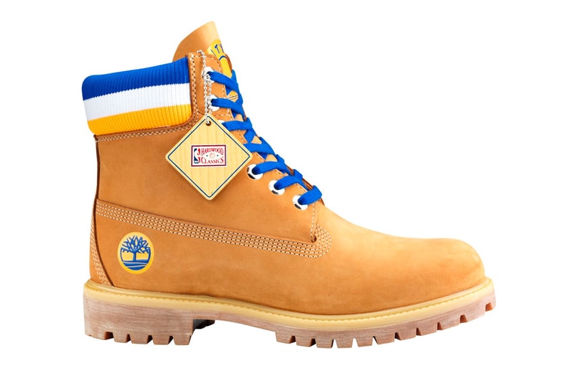 Mitchell & Ness x Timberland NBA 6-Inch Boots collection release date info price wheat black white logo varsity jacket collaboration chicago bulls golden state warriors