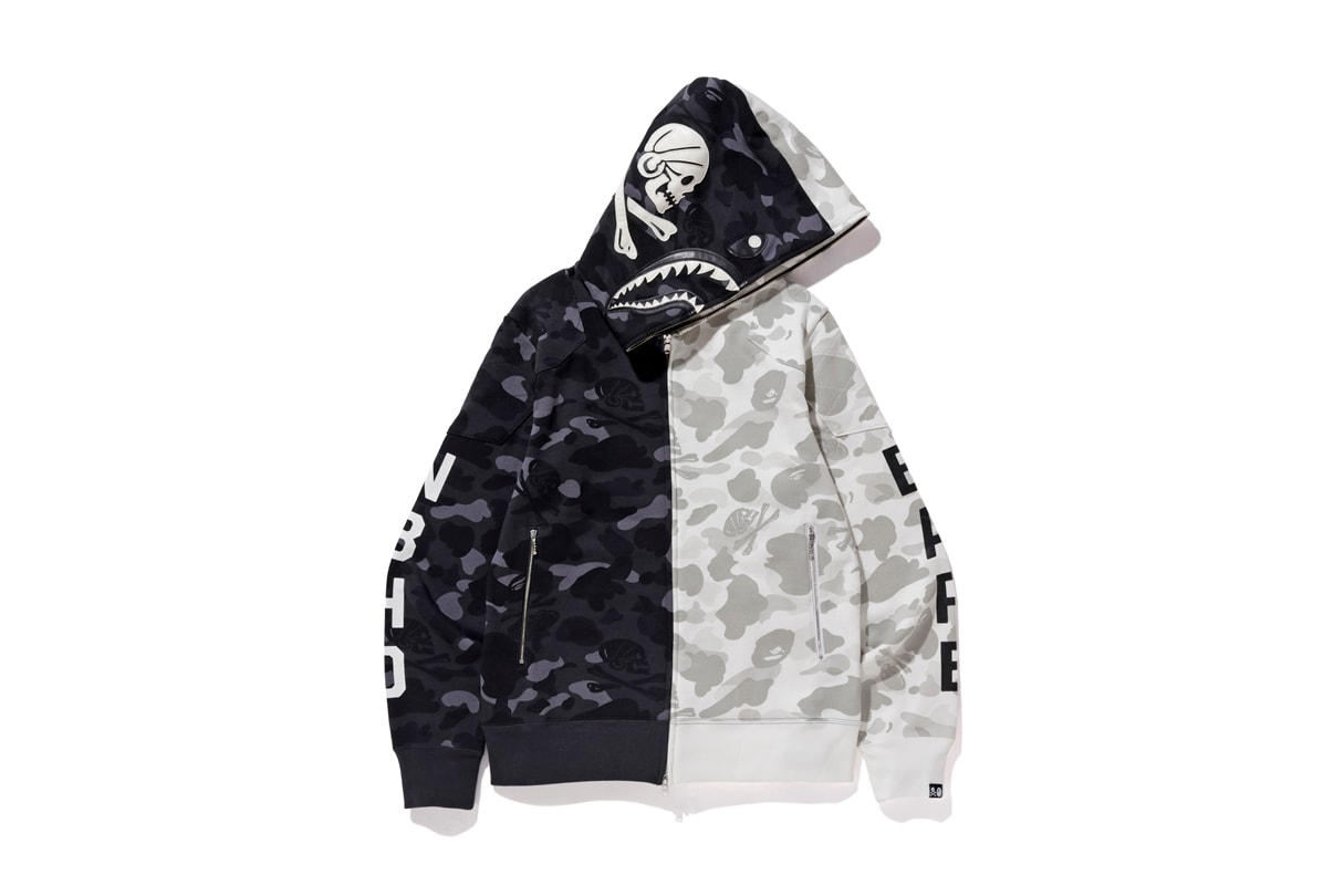 BAPE x NBHD x adidas Entire Collab Collection full every item sneakers shoes clothing bearbricks medicom toy incense chambers 2019 january 2 hoods NHBAPE NMD STLT s-3.1 100 400