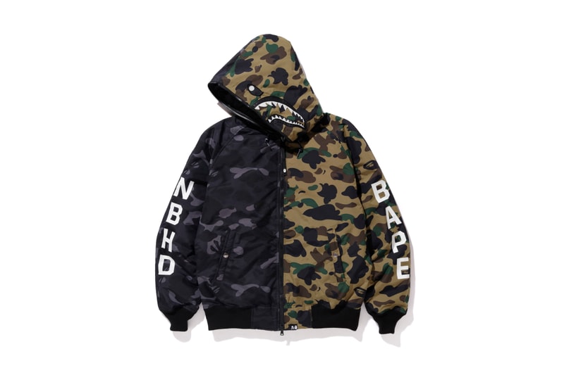 BAPE x NBHD x adidas Entire Collab Collection full every item sneakers shoes clothing bearbricks medicom toy incense chambers 2019 january 2 hoods NHBAPE NMD STLT s-3.1 100 400