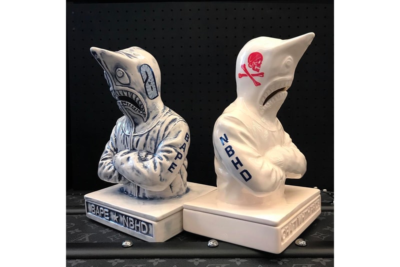 BAPE's Shark Hoodie Inspires NEIGHBORHOOD's New Incense Chamber a bathing ape design art