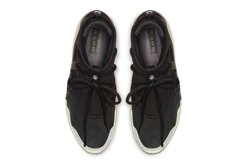 Nike Air Fear of God 1 "Black/black" Release Date official images info price canvas off white sole sneaker high top jerry lorenzo december 2018