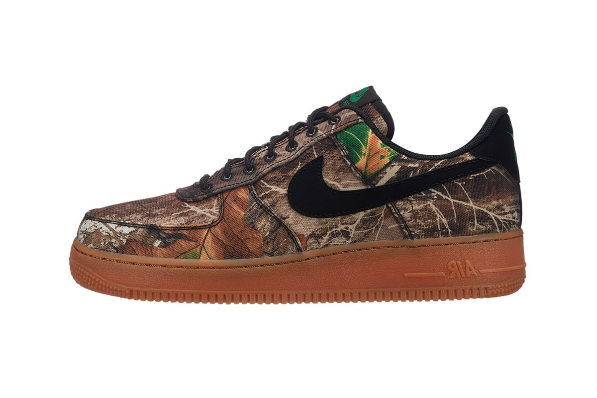 Realtree Camo Nike Air Force 1 2019 Release info Date Low Brown White January Green