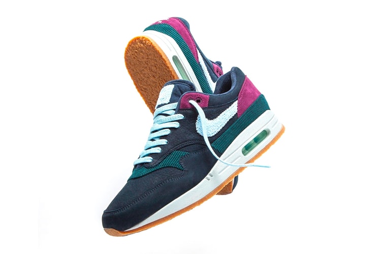 Nike's Air Max 1 "Dark Obsidian/Cobalt" Gets a Crepe Gum Sole