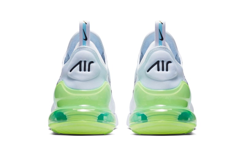 Nike Air Max 270 Logo Release Date White Explosion Green Yellow Info
