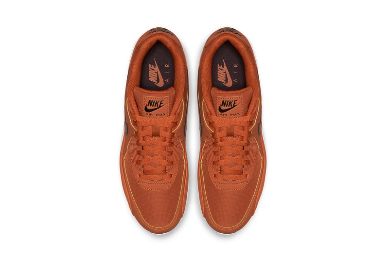 Nike Air Max 90 “Dark Russet” Release swoosh black brown earth white bubble unit