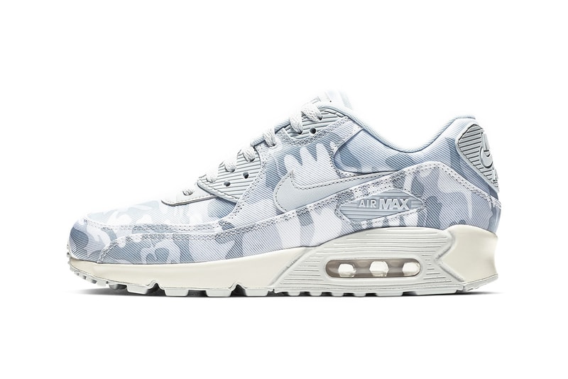 Nike Air Max 90 "Pure Platinum/Summit White" winter camo release date info price colorway sneaker 