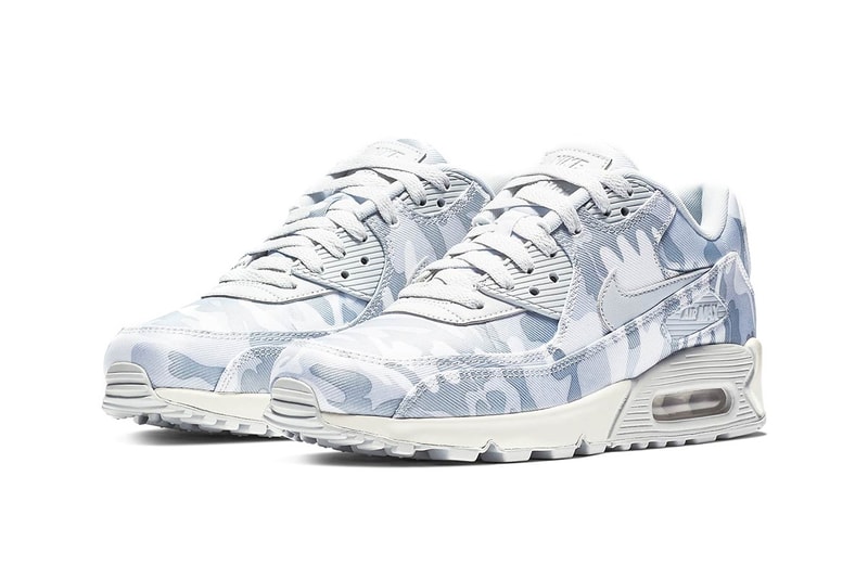 Nike Air Max 90 "Pure Platinum/Summit White" winter camo release date info price colorway sneaker 