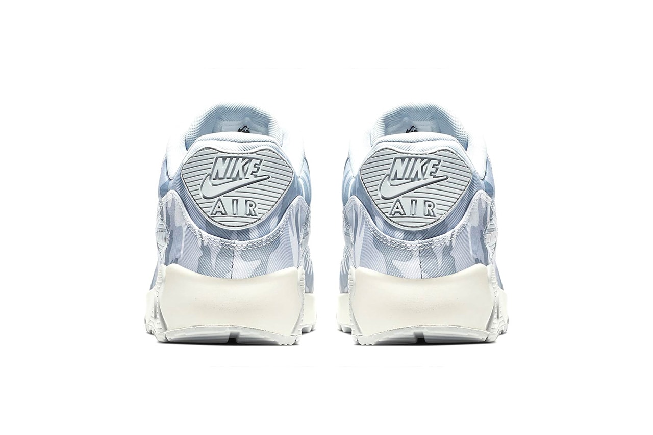 Nike Air Max 90 "Pure Platinum/Summit White" winter camo release date info price colorway sneaker 