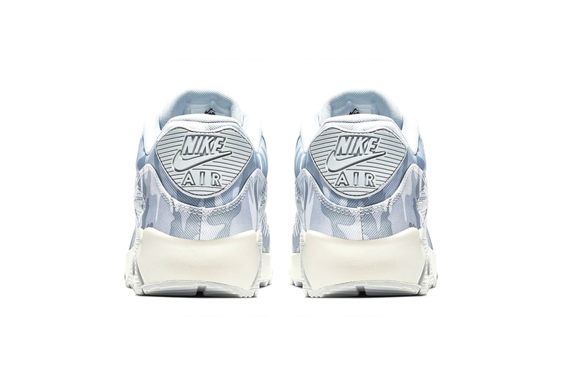 Nike Air Max 90 "Pure Platinum/Summit White" winter camo release date info price colorway sneaker 
