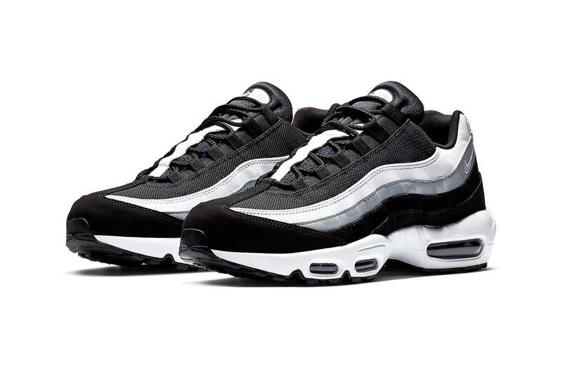Nike Air Max 95 Black/Wolf Grey/White Release essentials swoosh
