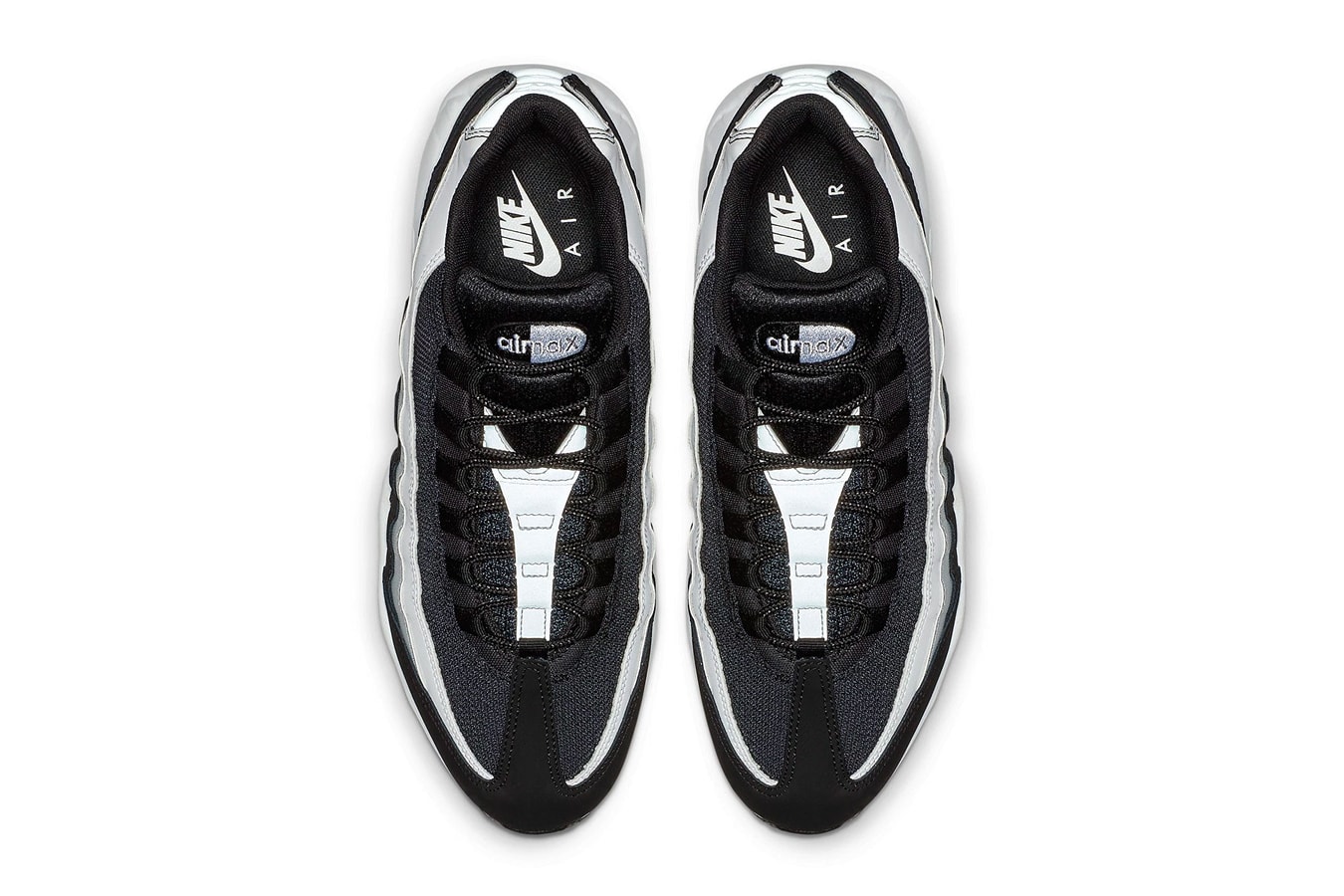 Nike Air Max 95 Black/Wolf Grey/White Release essentials swoosh