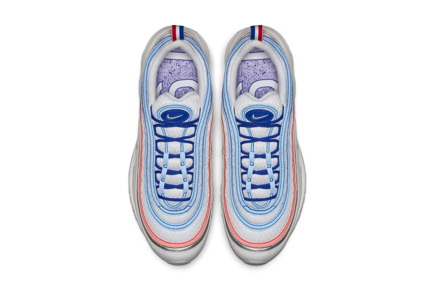 Nike Air Max 97 "Game Royal/Metallic Silver" Release Info date price sneaker colorway blue red silver white 