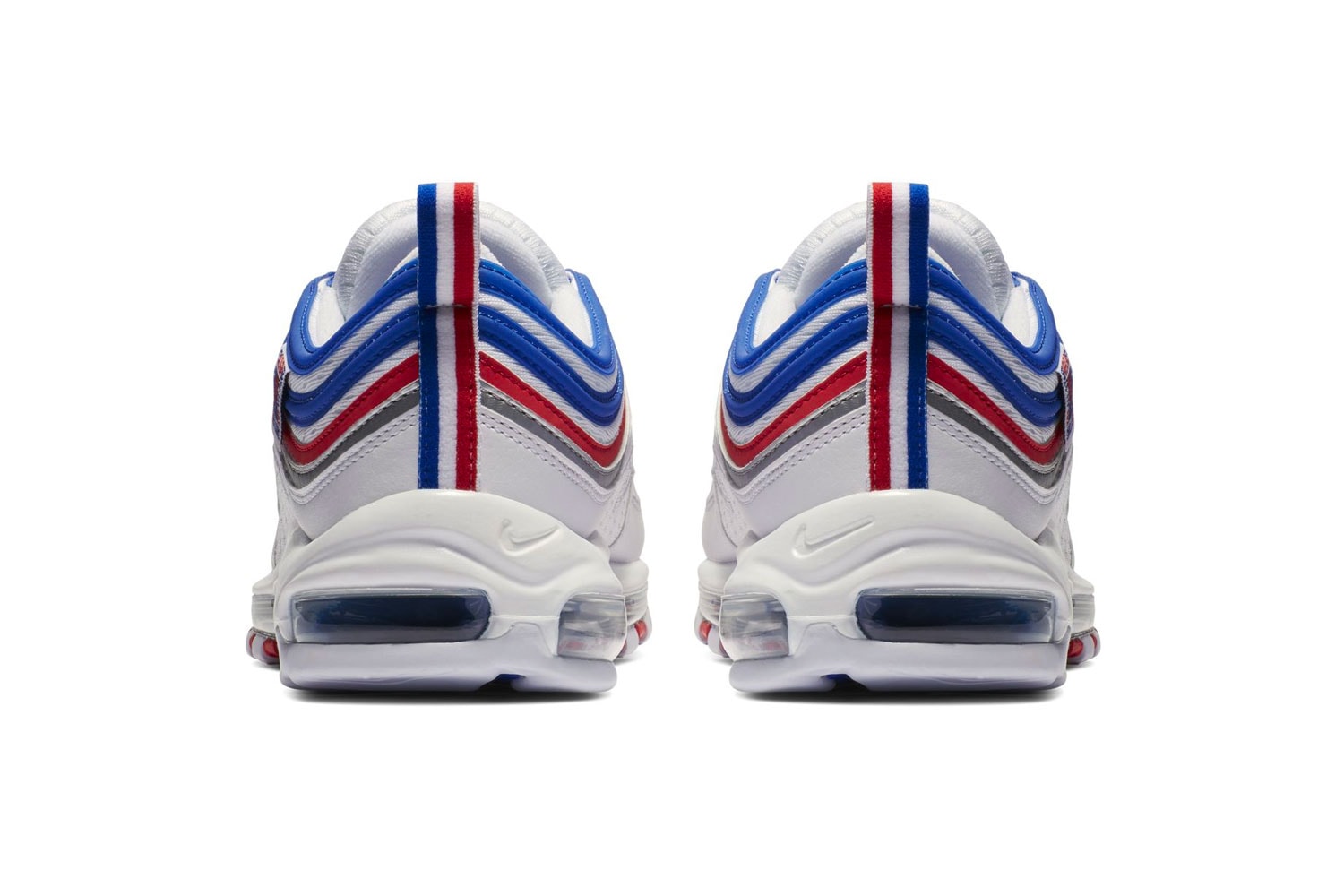 Nike Air Max 97 "Game Royal/Metallic Silver" Release Info date price sneaker colorway blue red silver white 