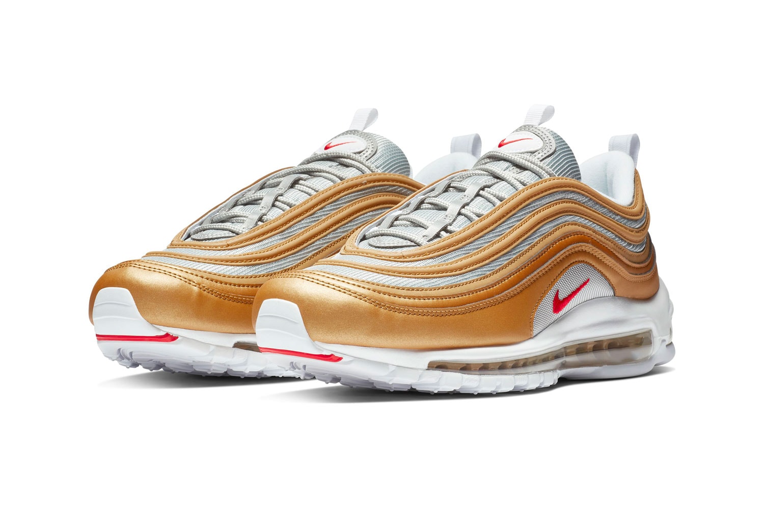 Nike Air Max 97 Metallic Gold/University Red Release info Date price stockist 