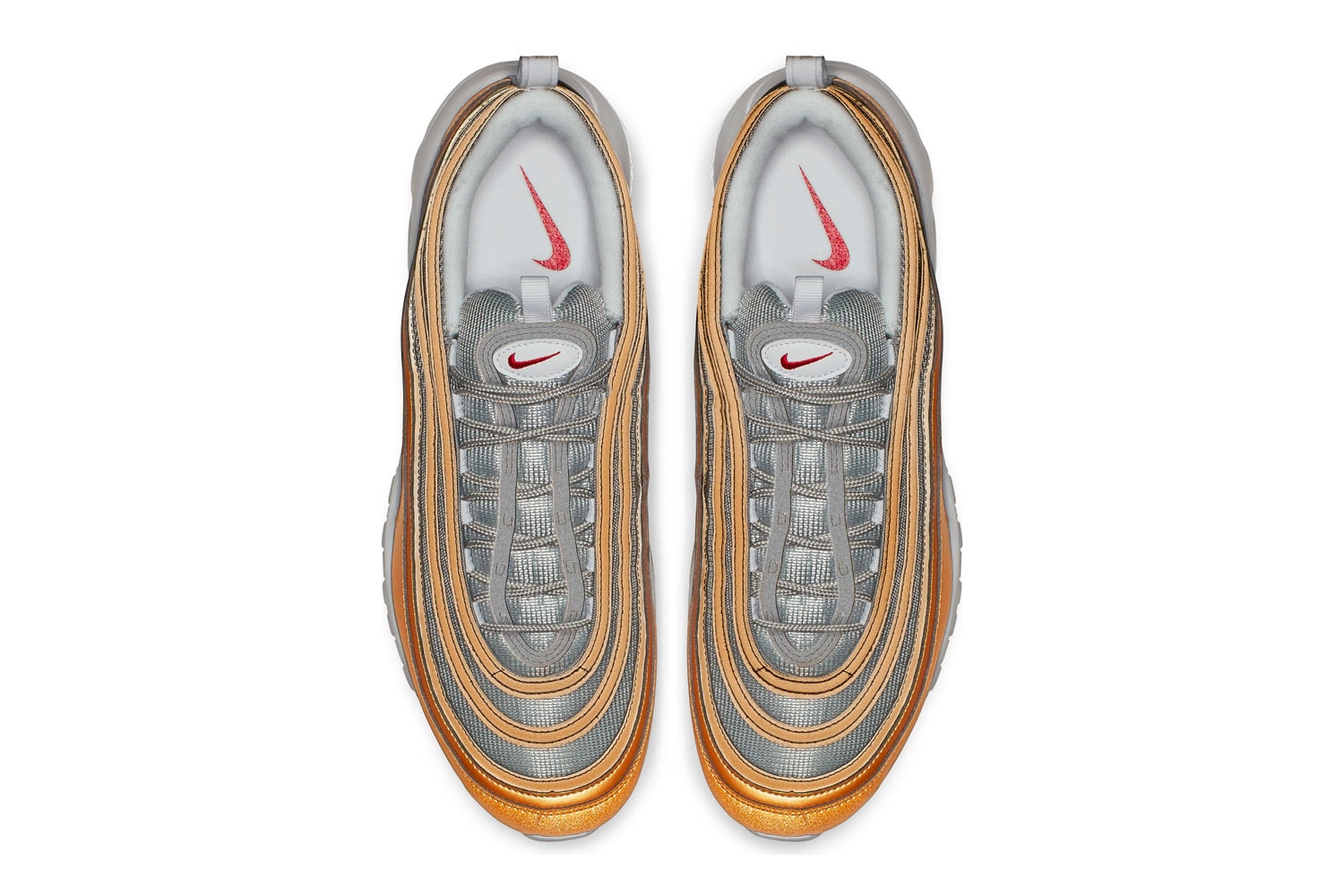 Nike Air Max 97 Metallic Gold/University Red Release info Date price stockist 