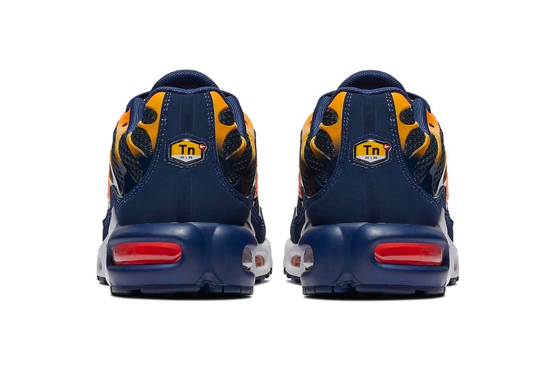 Nike Air Max Plus "Blue Void" Release Date price info Blue Void/University Gold/White/Total Orange sneaker colorway purchase stockist buy online 
