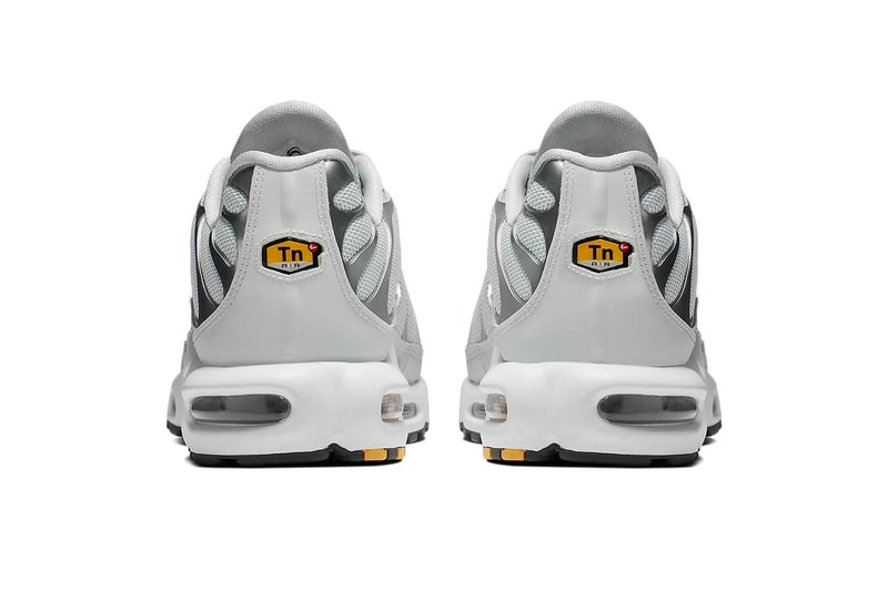 Nike Air Max Plus "Grey/Volt" Release Date grey silver mesh neon green sneaker  closer look buy cop purchase details