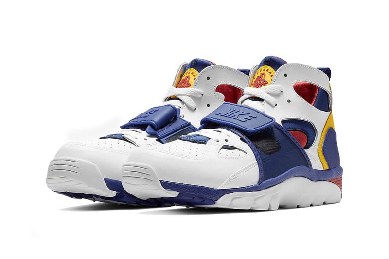 yellow blue and white huaraches