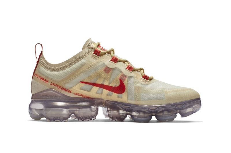 Nike Air Vapormax 2019 Chinese New Year Exclusive Shoes Kicks Sneakers Footwear Trainers Cop Purchase Buy US11 Pure Platinum Metallic Gold Colorways First Closer Official Look