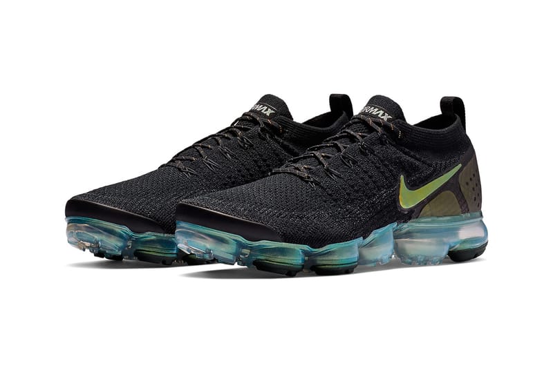 vapormax flyknit green and black