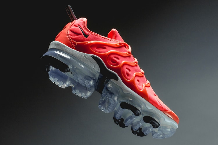 The Nike Air VaporMax Plus Has Just Dropped in Bright Crimson/Black