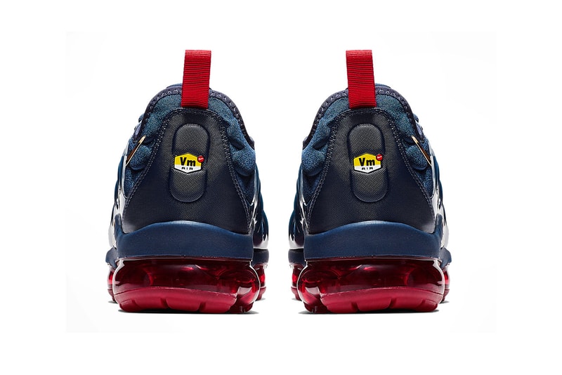 nike air vapormax plus navy red white metallic gold olympic 2018 december nike sportswear fotwear
