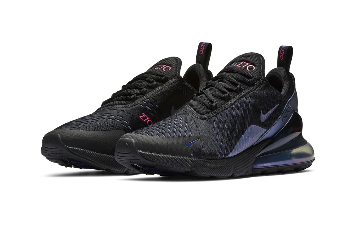 Nike Air Black Laser Fuchsia Regency Purple Air Max Info release 270 97 deluxe vapormax run utility pink violet teal blue