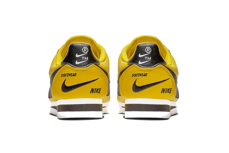 nike cortez premium bright citron black white 2018 december footwear nike sportswear