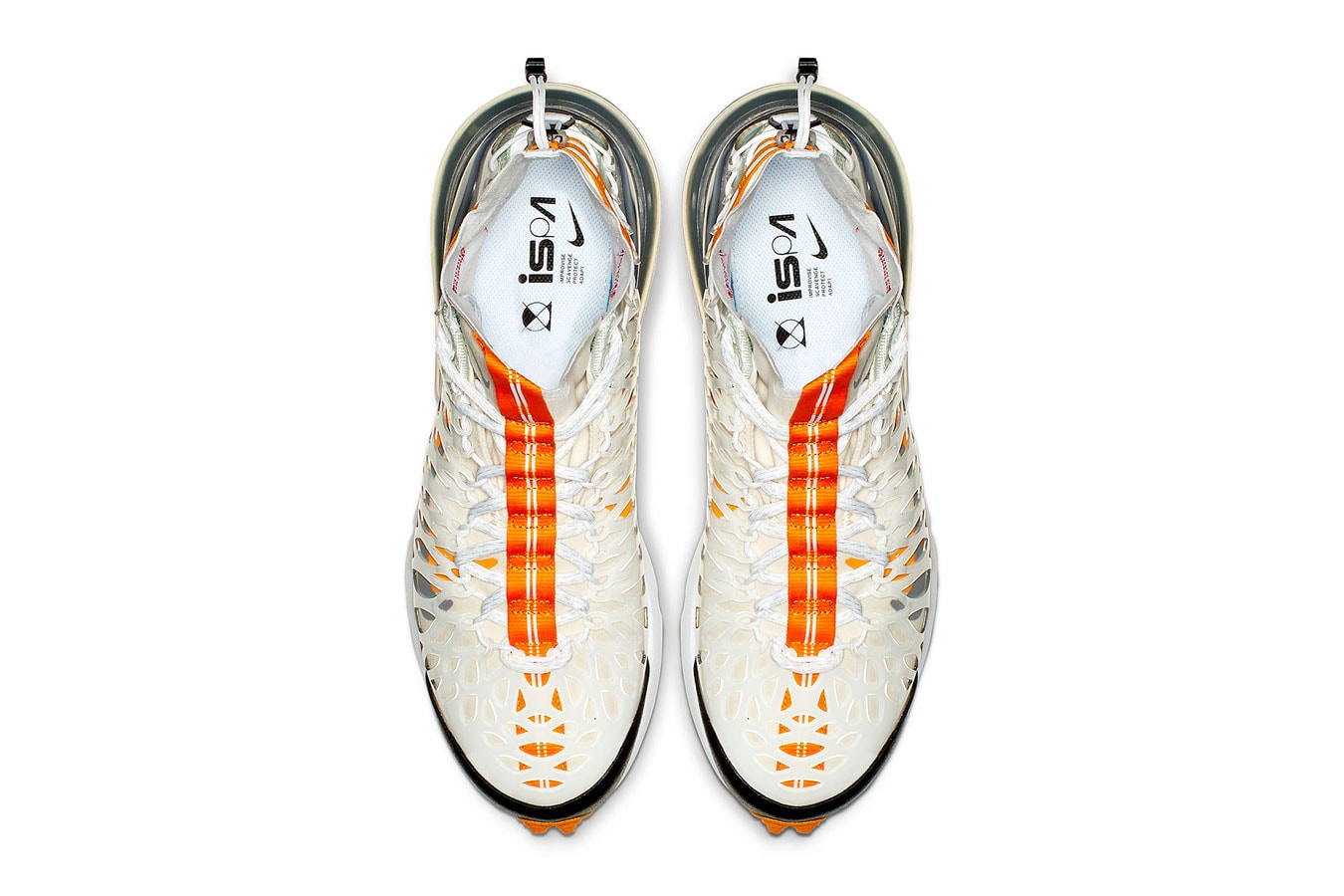Nike ISPA Air Max 270 SP SOE First Look sneakers black white grey orange swoosh