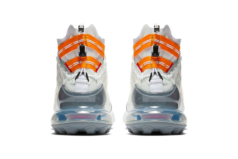 Nike ISPA Air Max 270 SP SOE First Look sneakers black white grey orange swoosh
