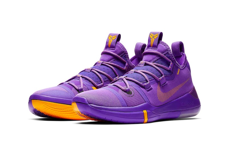 Nike Basketball Kobe A.D. “Hyper Grape/University Gold-Black” “Amarillo/Court Purple-Black” "Lakers Pack" Los Angeles Lakers release info price stockist 