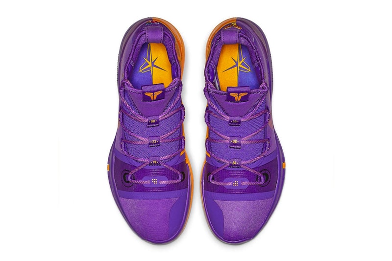 Nike Basketball Kobe A.D. “Hyper Grape/University Gold-Black” “Amarillo/Court Purple-Black” "Lakers Pack" Los Angeles Lakers release info price stockist 