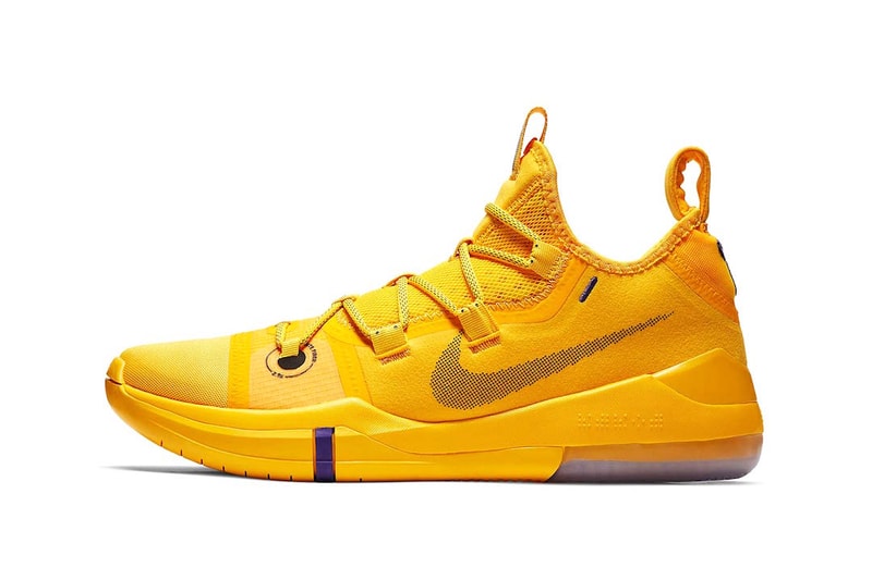 Nike Basketball Kobe A.D. “Hyper Grape/University Gold-Black” “Amarillo/Court Purple-Black” "Lakers Pack" Los Angeles Lakers release info price stockist 