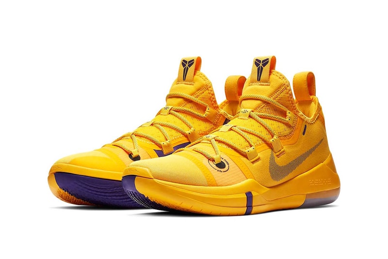 Nike Basketball Kobe A.D. “Hyper Grape/University Gold-Black” “Amarillo/Court Purple-Black” "Lakers Pack" Los Angeles Lakers release info price stockist 