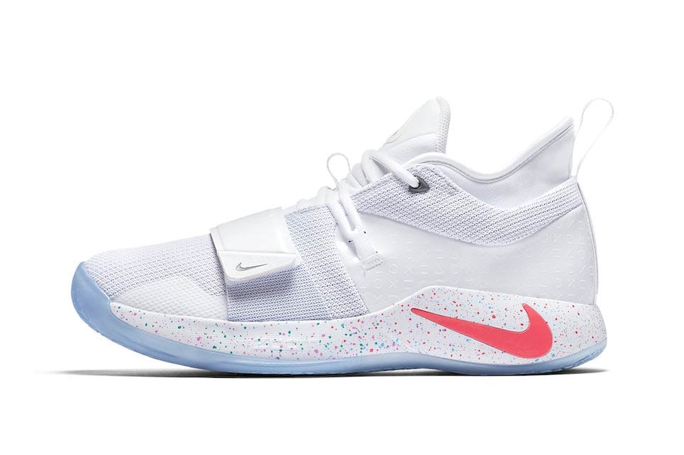 Paul George x Nike White Playstation PG 2.5 Release kicks footwear sneakers gaming sony 
