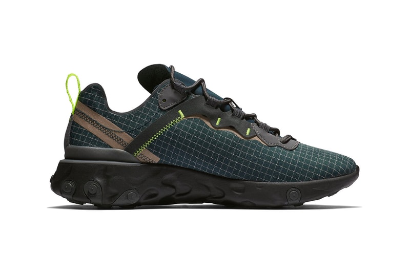 Nike React Element 55 Dark Green Colorway first look black sole unit release date info price sneaker 